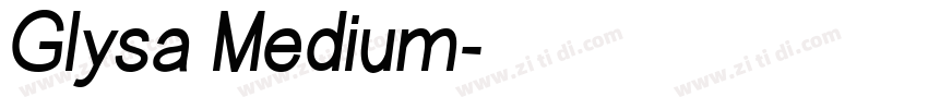 Glysa Medium字体转换